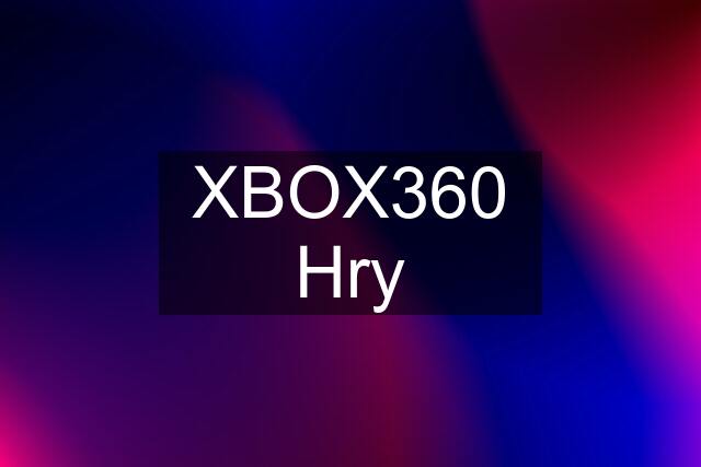 XBOX360 Hry