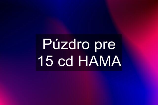 Púzdro pre 15 cd HAMA