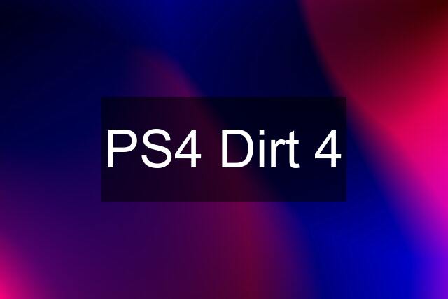 PS4 Dirt 4