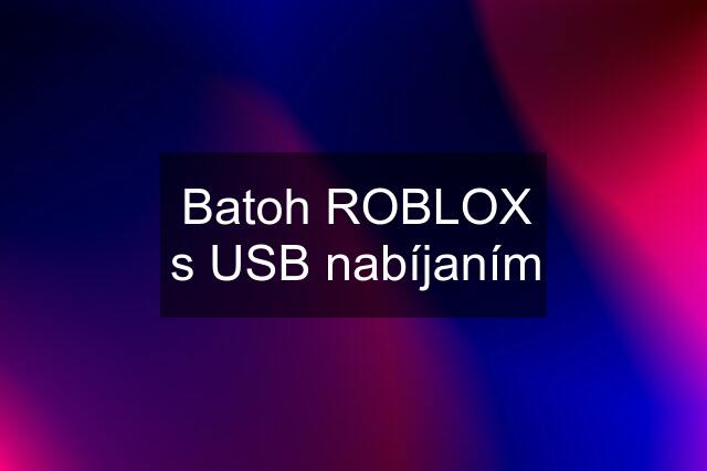 Batoh ROBLOX s USB nabíjaním