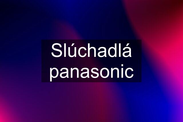 Slúchadlá panasonic