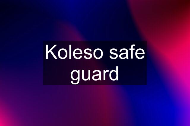 Koleso safe guard