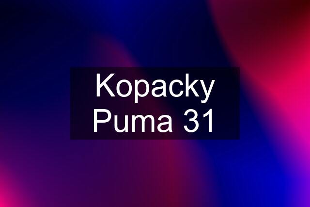 Kopacky Puma 31