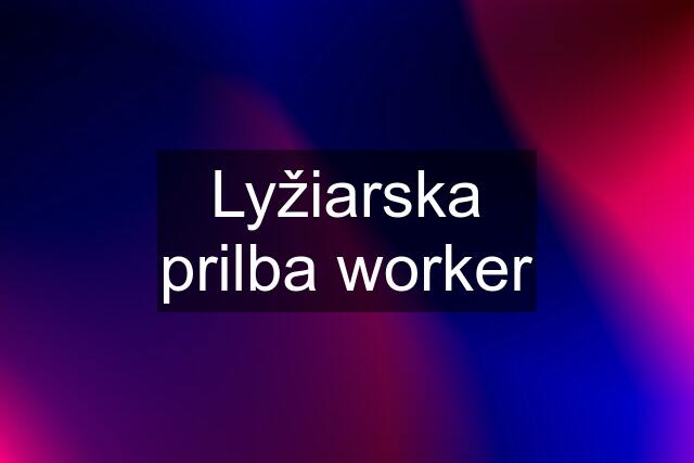 Lyžiarska prilba worker