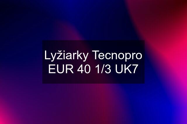 Lyžiarky Tecnopro EUR 40 1/3 UK7