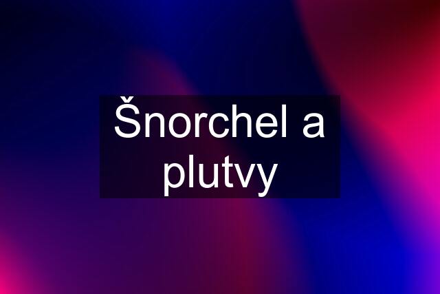 Šnorchel a plutvy