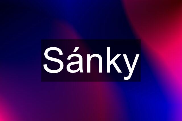 Sánky