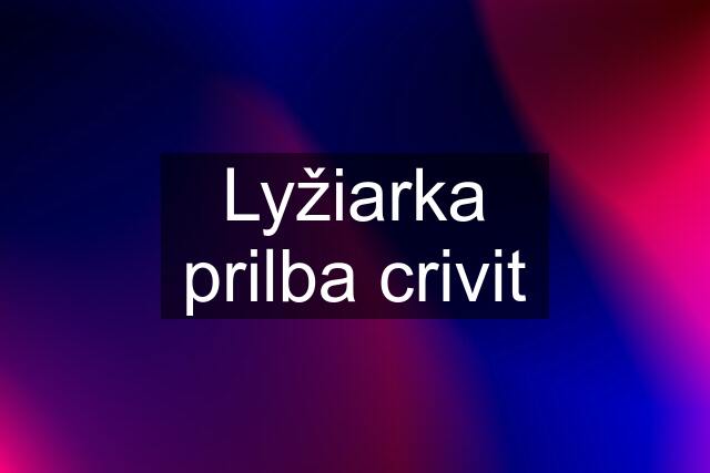 Lyžiarka prilba crivit