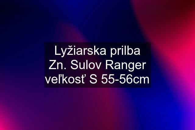 Lyžiarska prilba Zn. Sulov Ranger veľkosť S 55-56cm