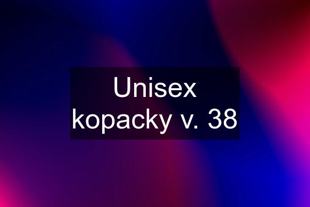 Unisex kopacky v. 38