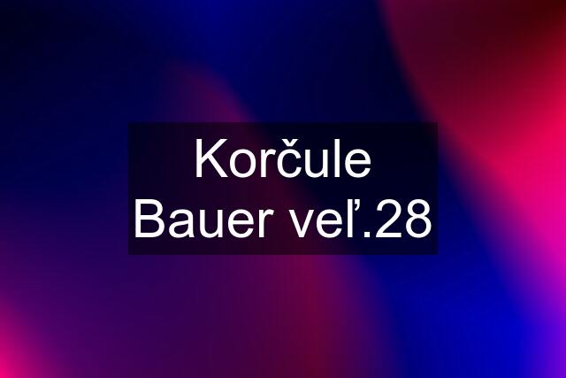 Korčule Bauer veľ.28