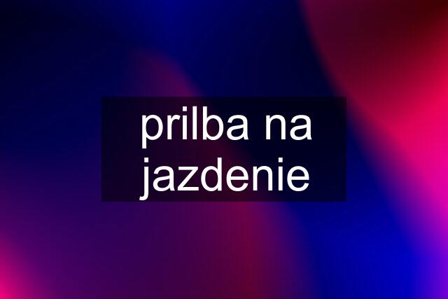 prilba na jazdenie