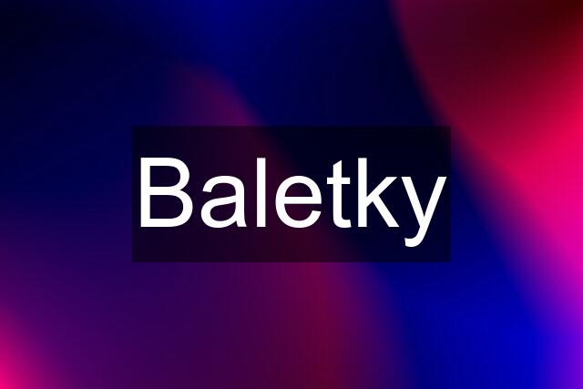 Baletky