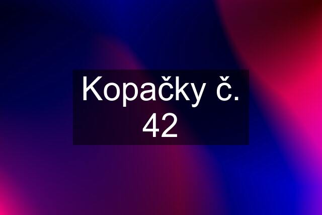 Kopačky č. 42