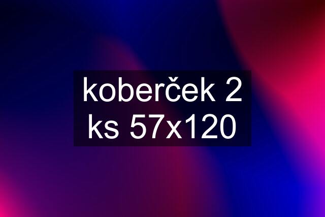 koberček 2 ks 57x120