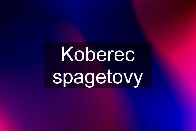 Koberec spagetovy