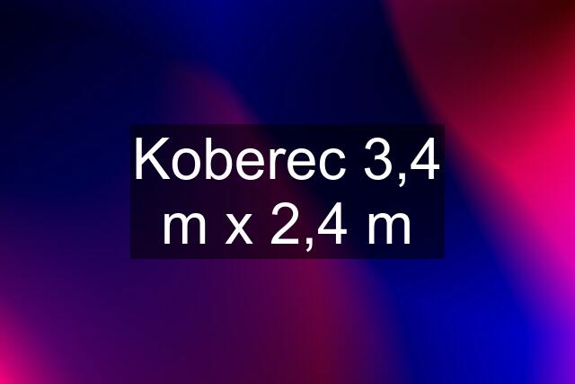 Koberec 3,4 m x 2,4 m