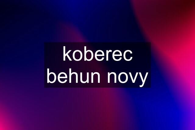 koberec behun novy