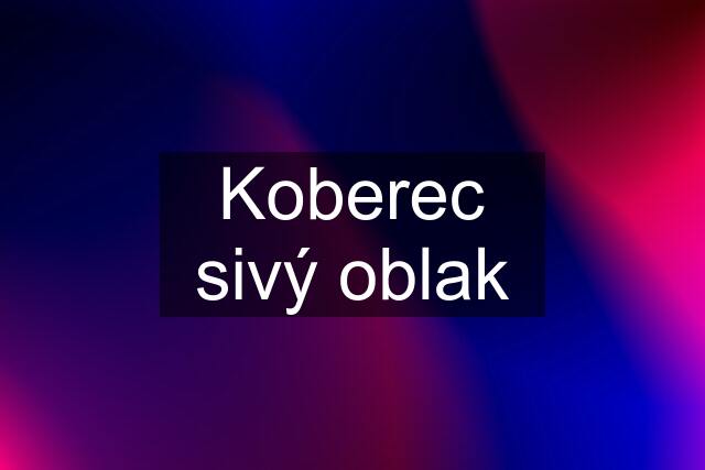 Koberec sivý oblak