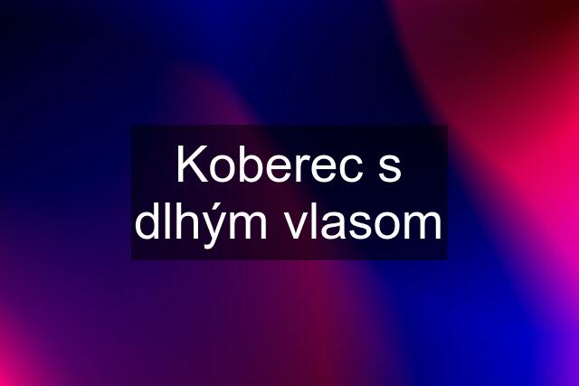 Koberec s dlhým vlasom