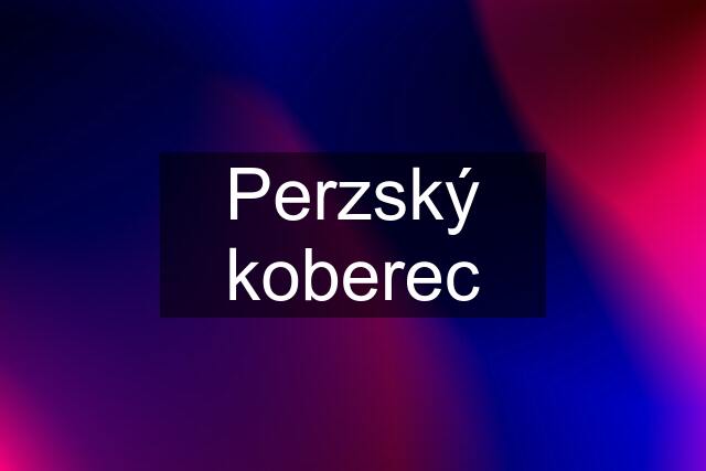 Perzský koberec