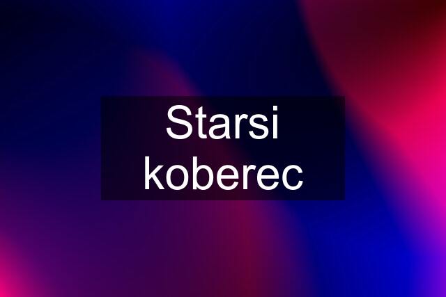 Starsi koberec