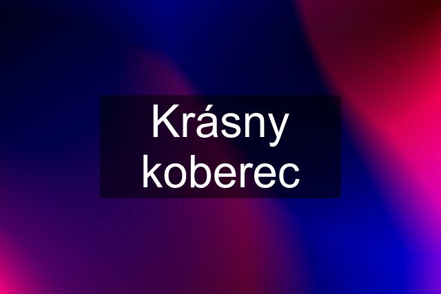 Krásny koberec