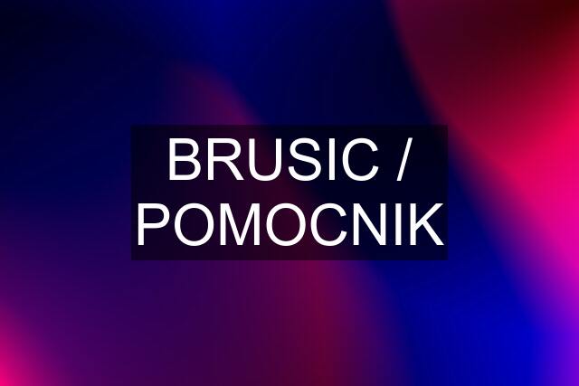 BRUSIC / POMOCNIK