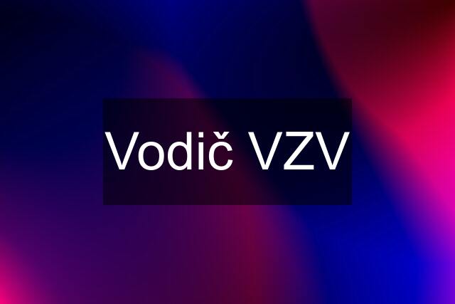 Vodič VZV