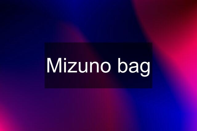 Mizuno bag