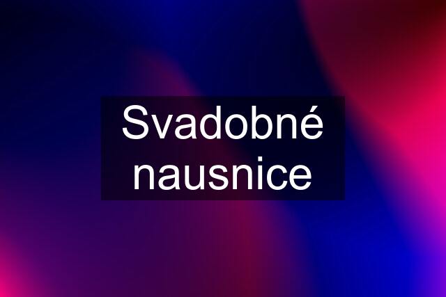 Svadobné nausnice