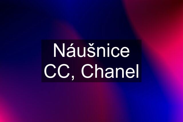 Náušnice CC, Chanel