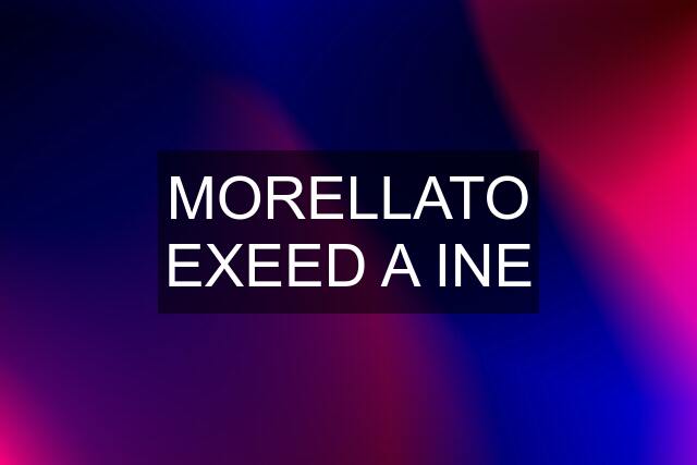 MORELLATO EXEED A INE