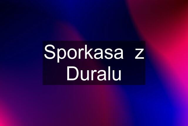 Sporkasa  z Duralu