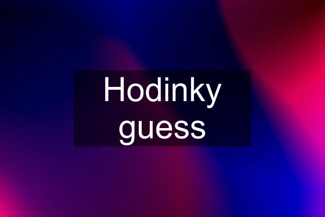 Hodinky guess