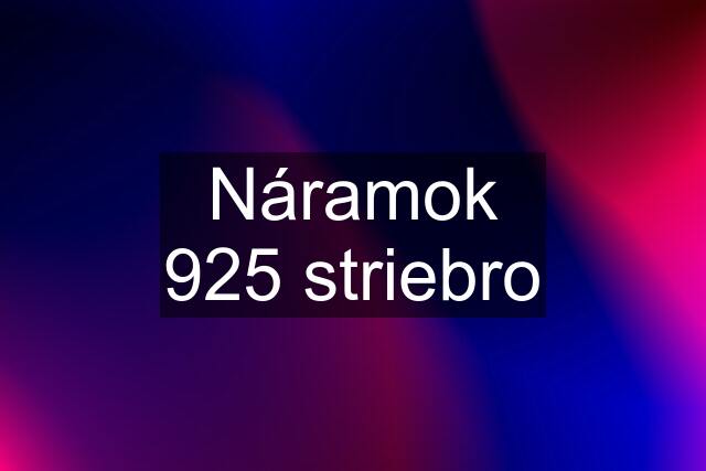 Náramok 925 striebro