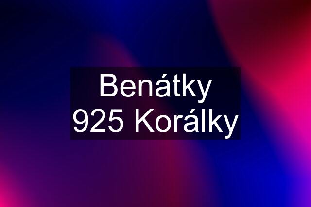 Benátky 925 Korálky