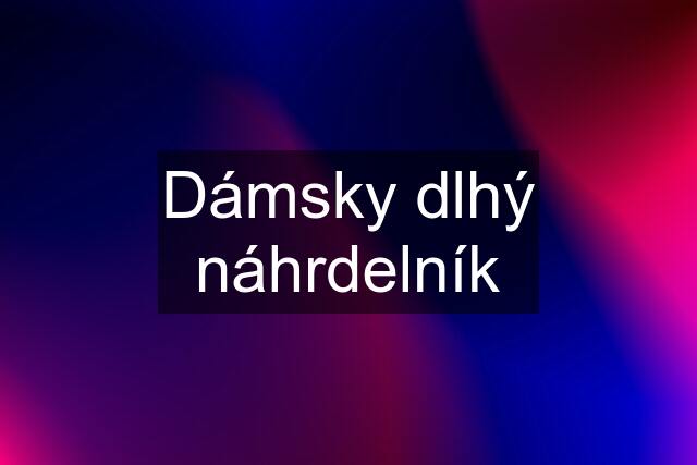 Dámsky dlhý náhrdelník