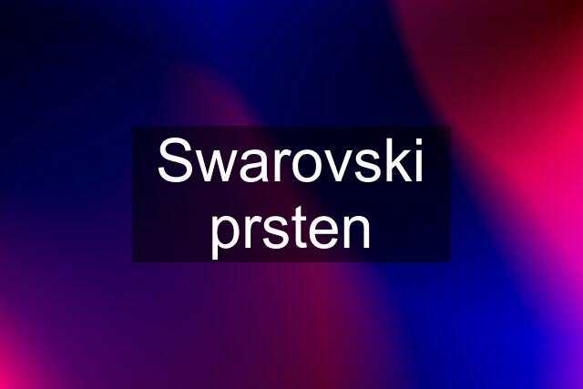 Swarovski prsten