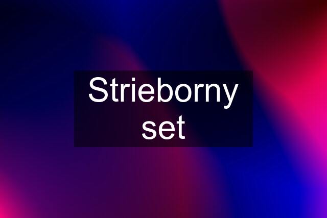 Strieborny set