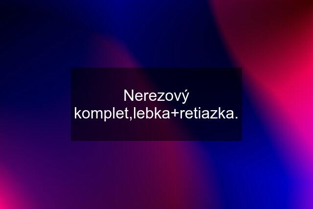 Nerezový komplet,lebka+retiazka.