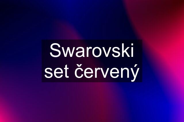 Swarovski set červený