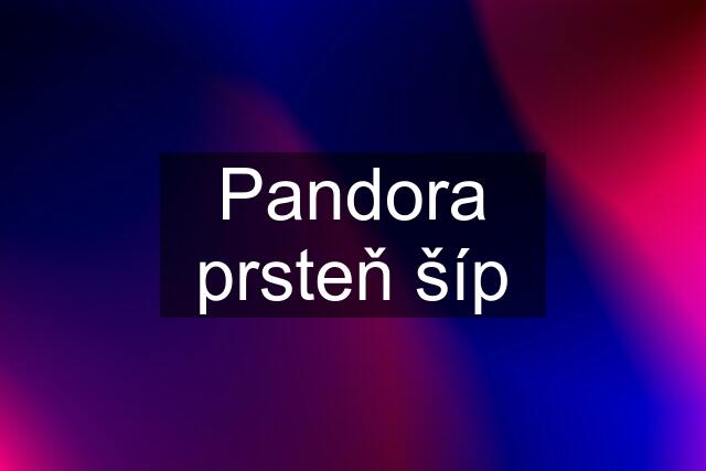 Pandora prsteň šíp