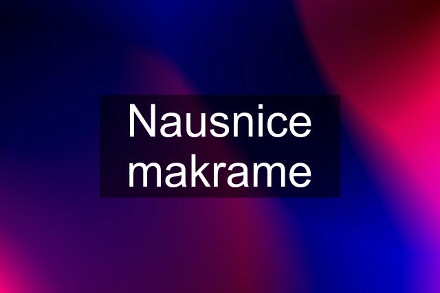 Nausnice makrame