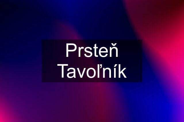 Prsteň Tavoľník