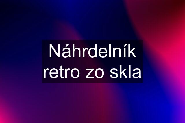 Náhrdelník retro zo skla