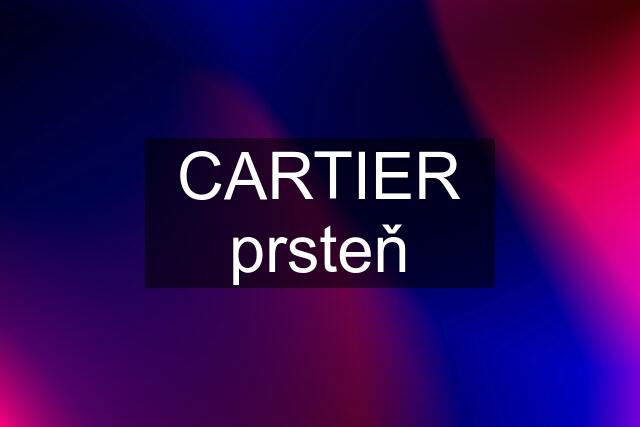 CARTIER prsteň