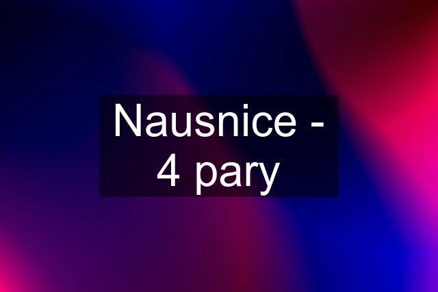 Nausnice - 4 pary