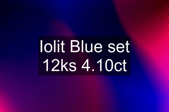 Iolit Blue set 12ks 4.10ct