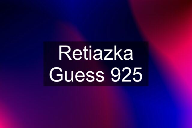 Retiazka Guess 925